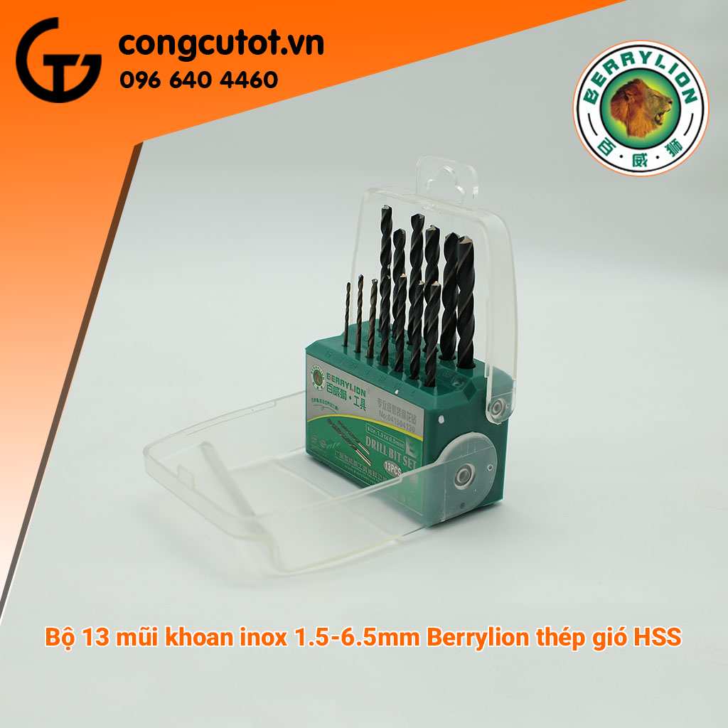 Hình ảnh 3 của mặt hàng Bộ 13 mũi khoan đen (1.5 - 6.5mm)