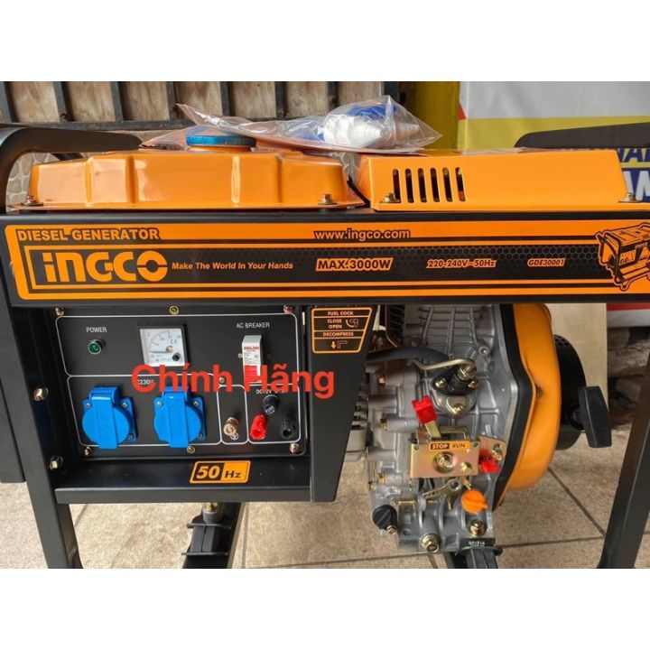 Hình ảnh 3 của mặt hàng Máy phát điện dùng dầu diesel Ingco GDE30001
