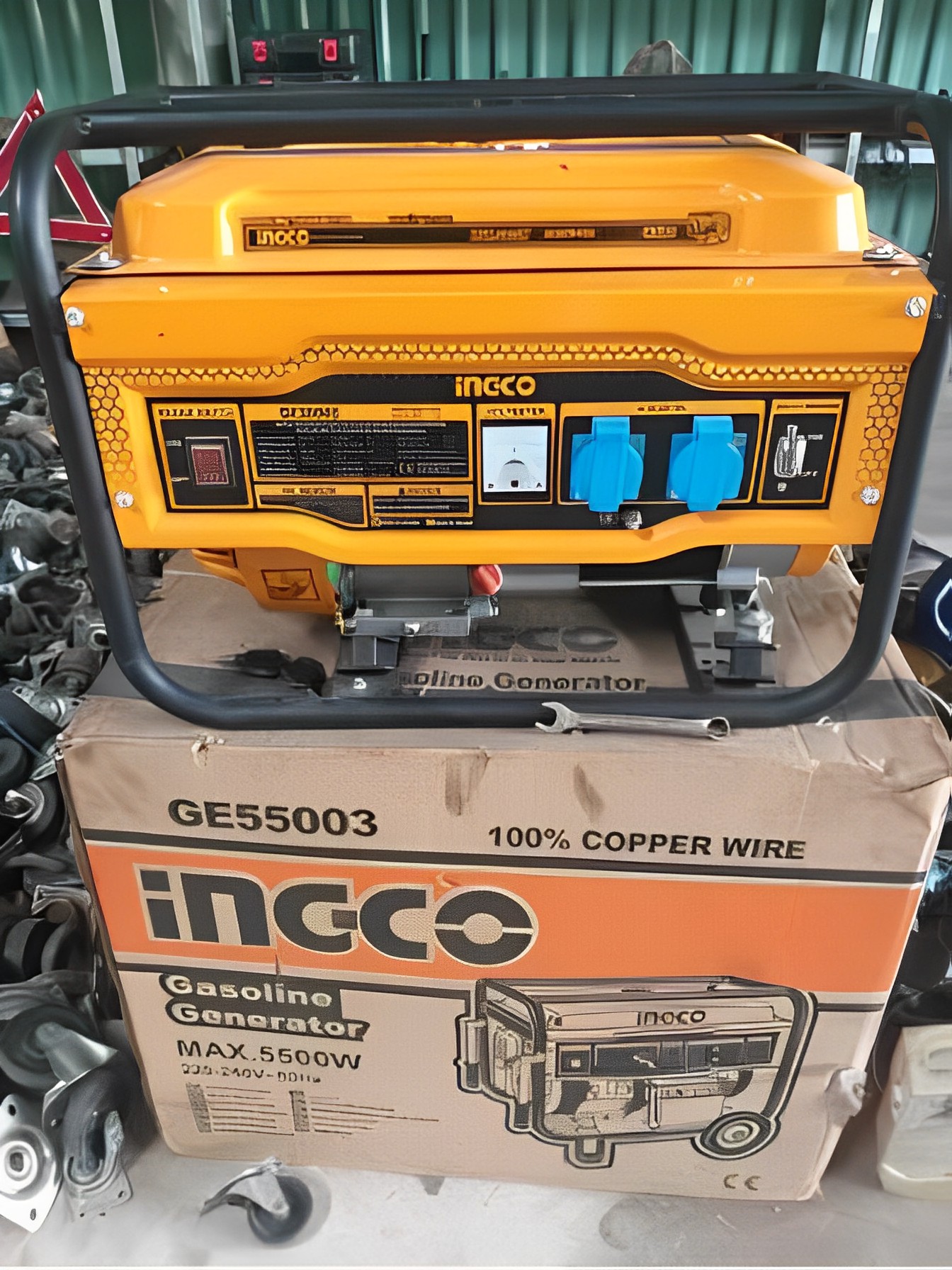 Hình ảnh 6 của mặt hàng Máy phát điện dùng xăng Ingco GE55003