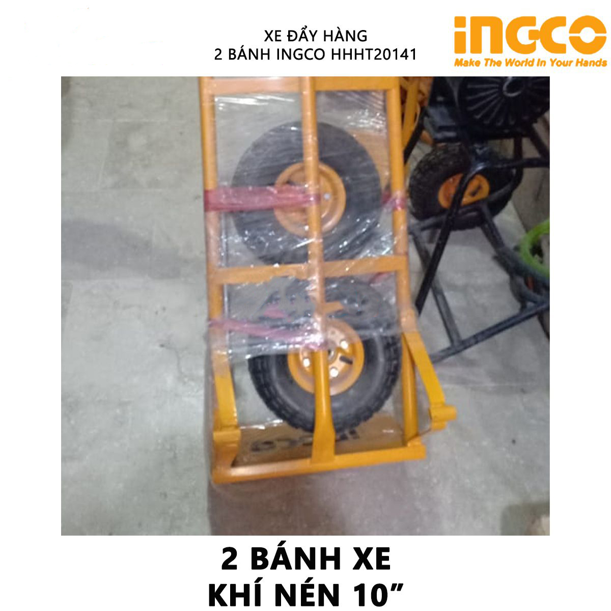 Hình ảnh 5 của mặt hàng Xe đẩy hàng 2 bánh (200kg) Ingco HHHT20141