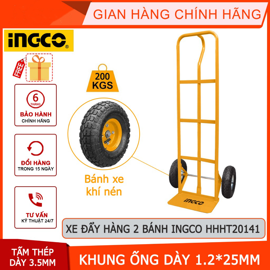 Hình ảnh 2 của mặt hàng Xe đẩy hàng 2 bánh (200kg) Ingco HHHT20141