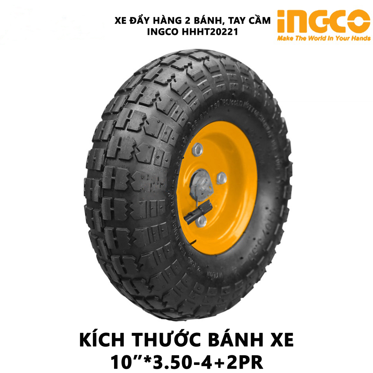 Hình ảnh 6 của mặt hàng Xe đẩy hàng 2 bánh tay cầm (150kg) Ingco HHHT20221