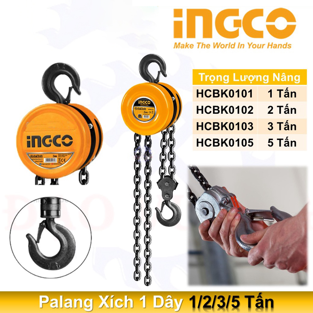 Hình ảnh 4 của mặt hàng Bá lăng xích Ingco HCBK0103