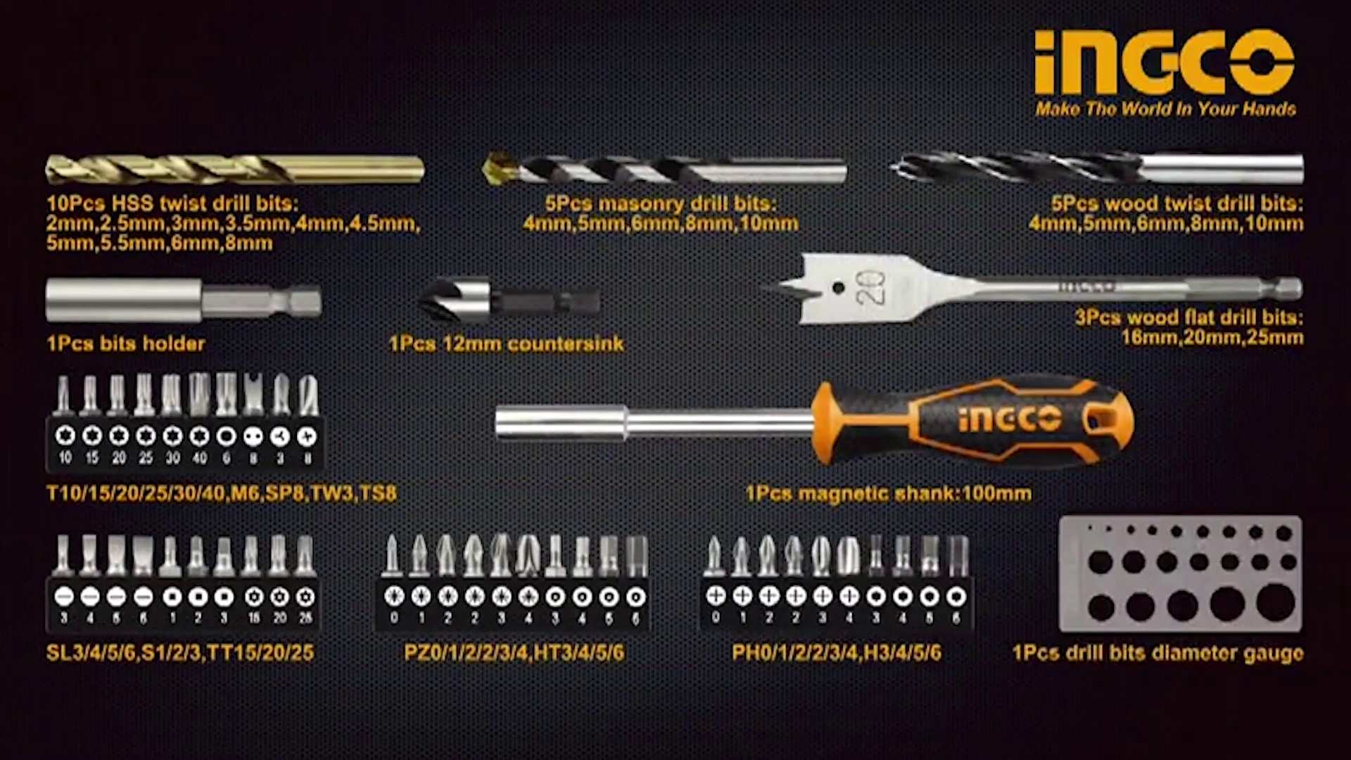 Hình ảnh 7 của mặt hàng Bộ 86 món dụng cụ Ingco HKTAC010861