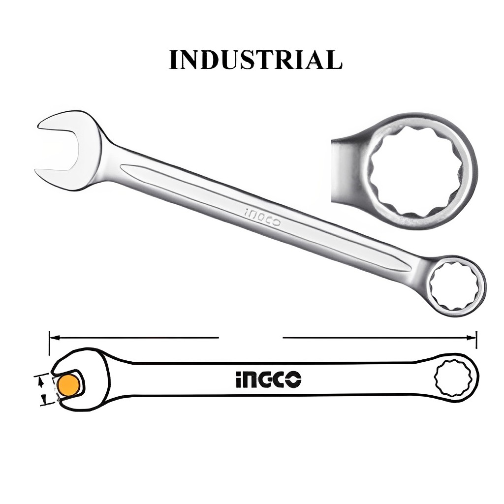 Hình ảnh 3 của mặt hàng Cờ lê vòng miệng Ingco HCSPA301