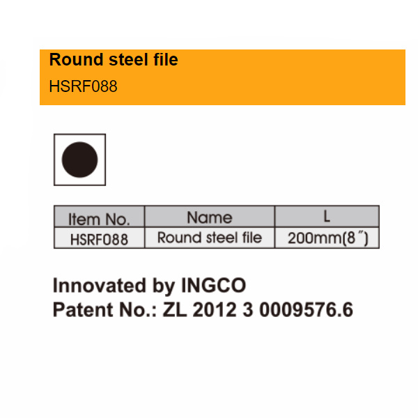 Hình ảnh 1 của mặt hàng Giũa sắt tròn Ingco HSRF088