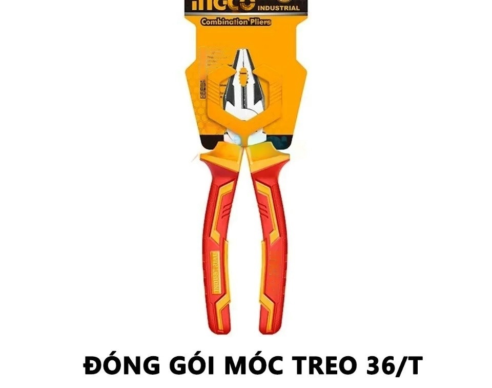 Hình ảnh 3 của mặt hàng Kềm răng cách điện 6"/160mm Ingco HICP28168