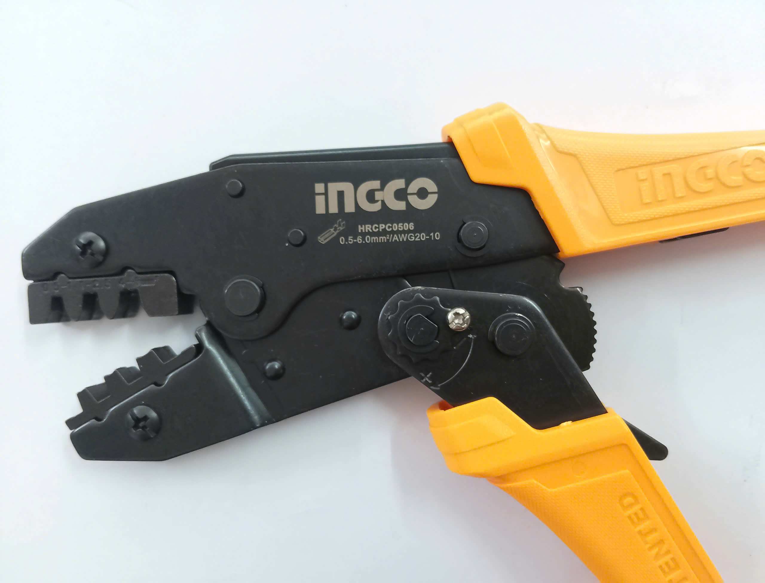 Hình ảnh 8 của mặt hàng Kềm bấm cos dây điện 0.5-6mm2 Ingco HRCPC0506