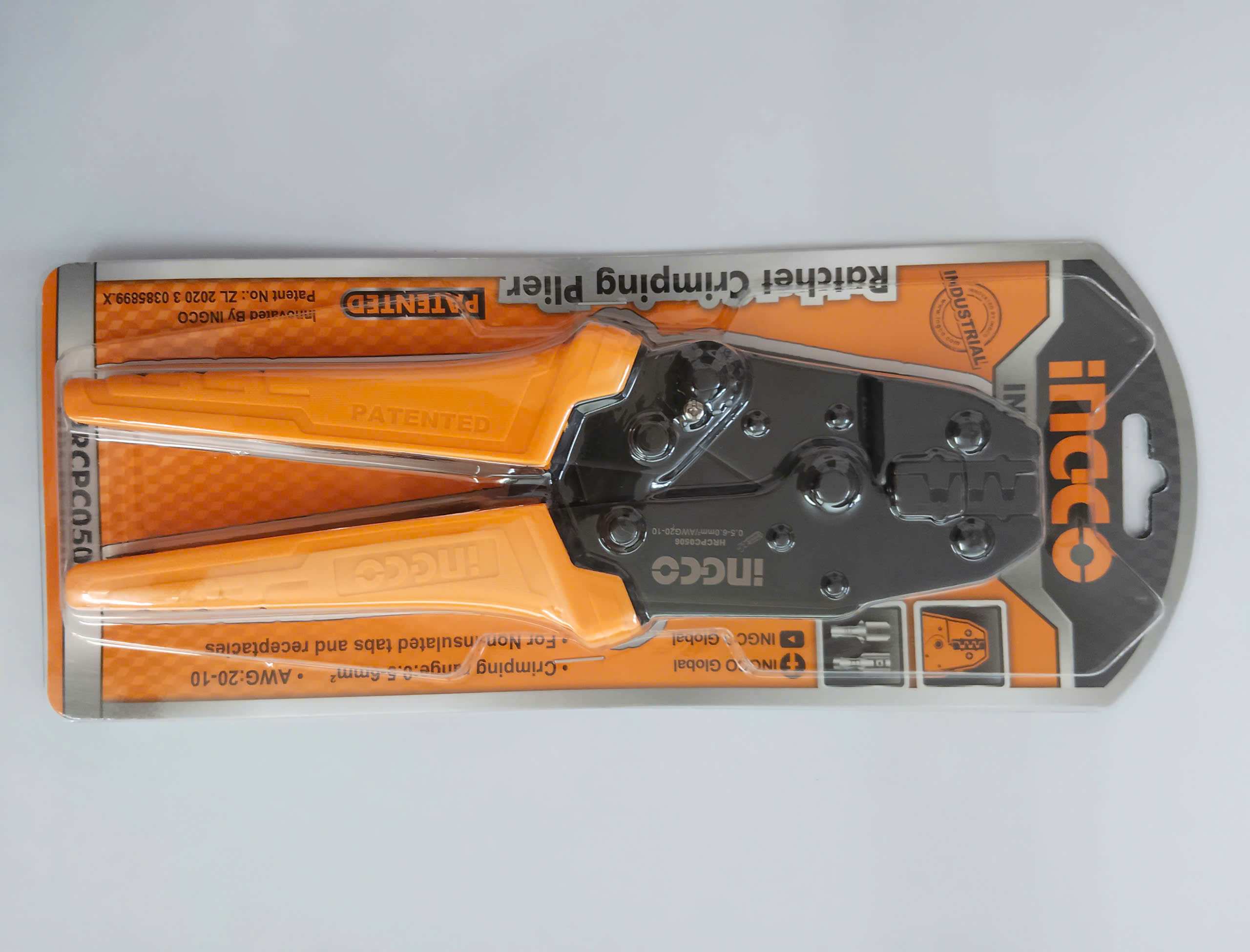 Hình ảnh 12 của mặt hàng Kềm bấm cos dây điện 0.5-6mm2 Ingco HRCPC0506