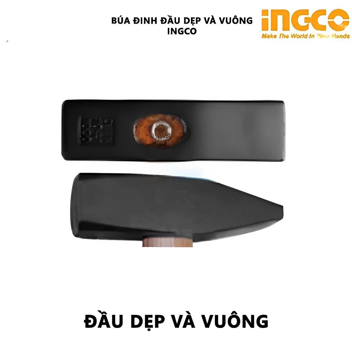 Hình ảnh 6 của mặt hàng Búa đinh đầu dẹp & vuông Ingco HMH041000