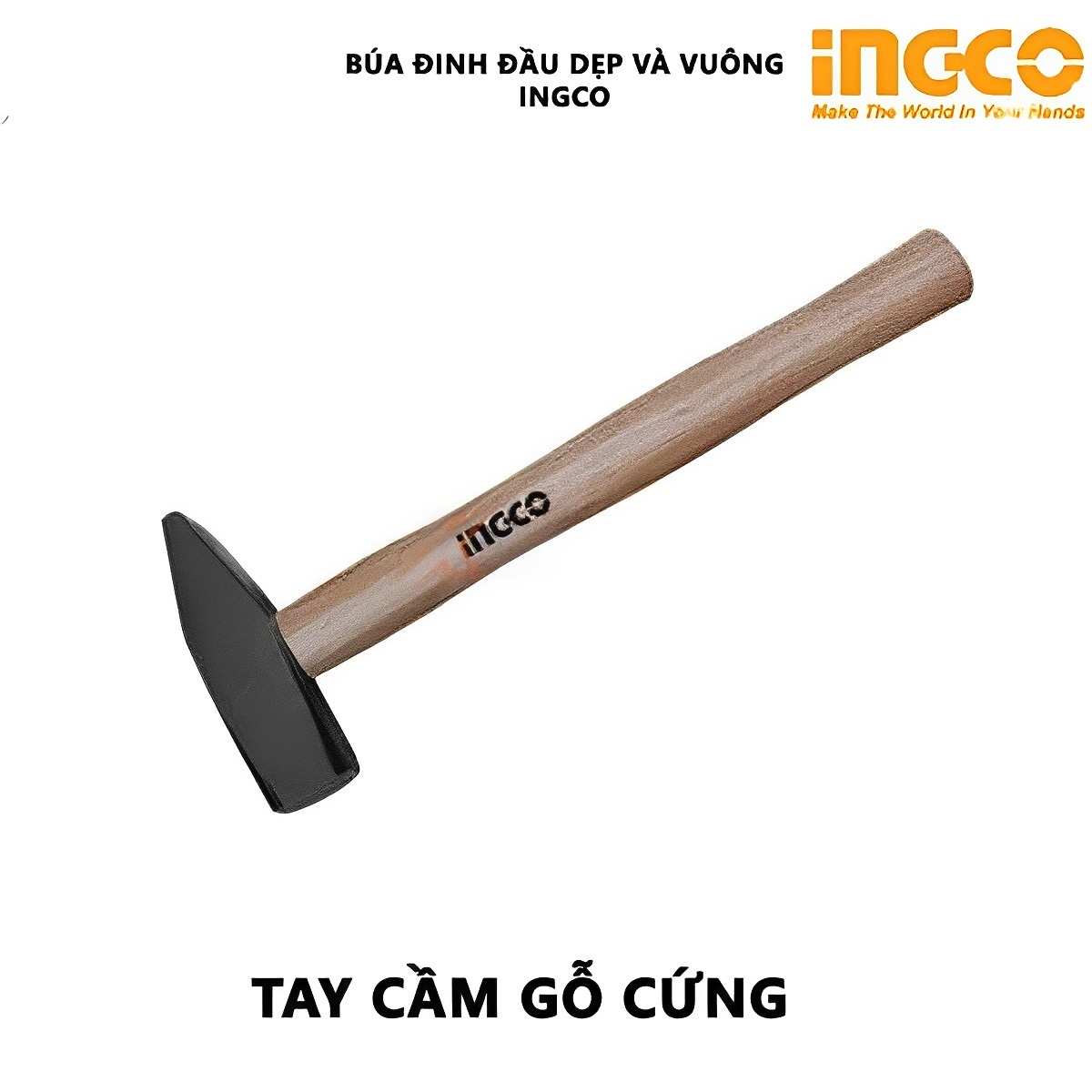 Hình ảnh 7 của mặt hàng Búa đinh đầu dẹp & vuông Ingco HMH041000