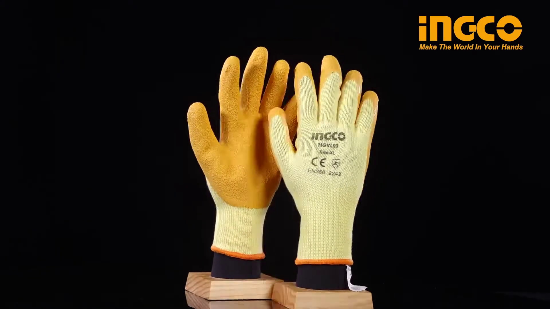 Hình ảnh 3 của mặt hàng Găng tay cao su Ingco HGVL04-XL