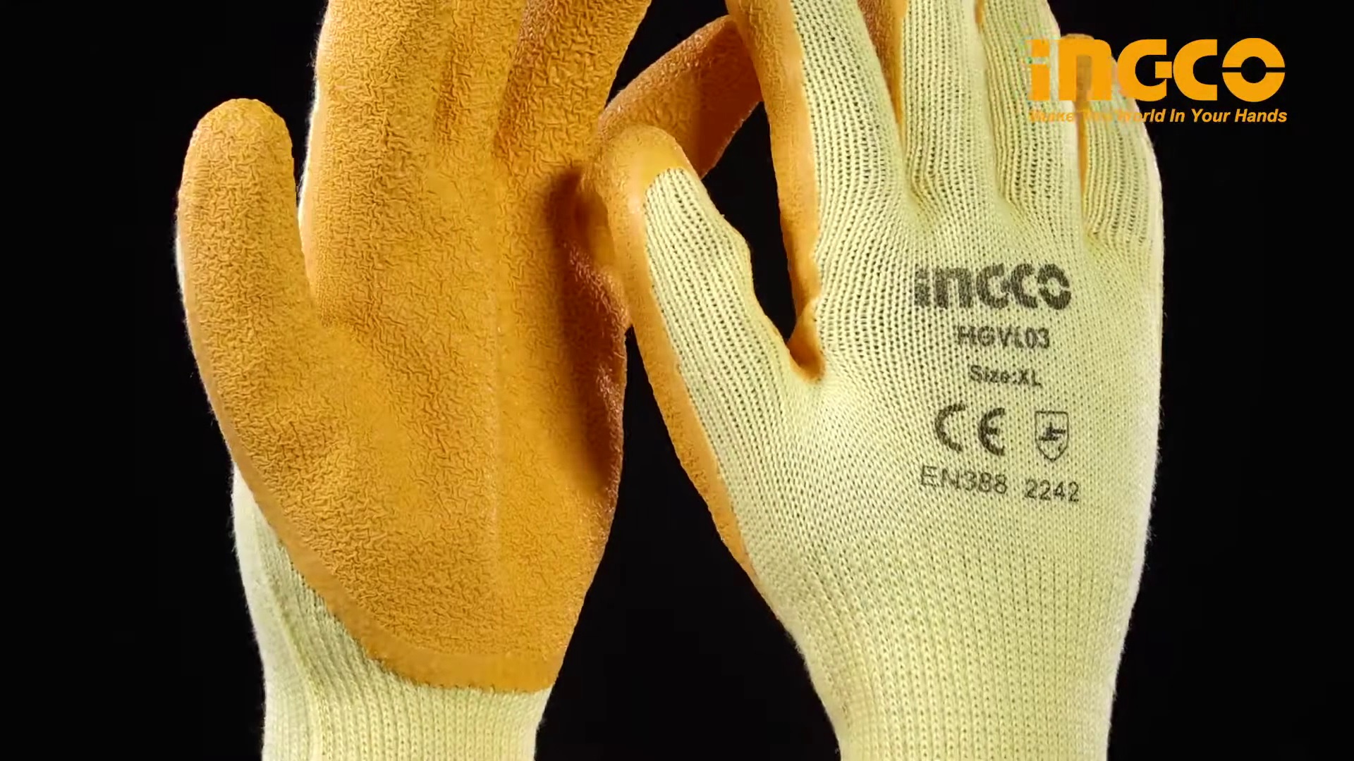 Hình ảnh 4 của mặt hàng Găng tay cao su Ingco HGVL04-XL