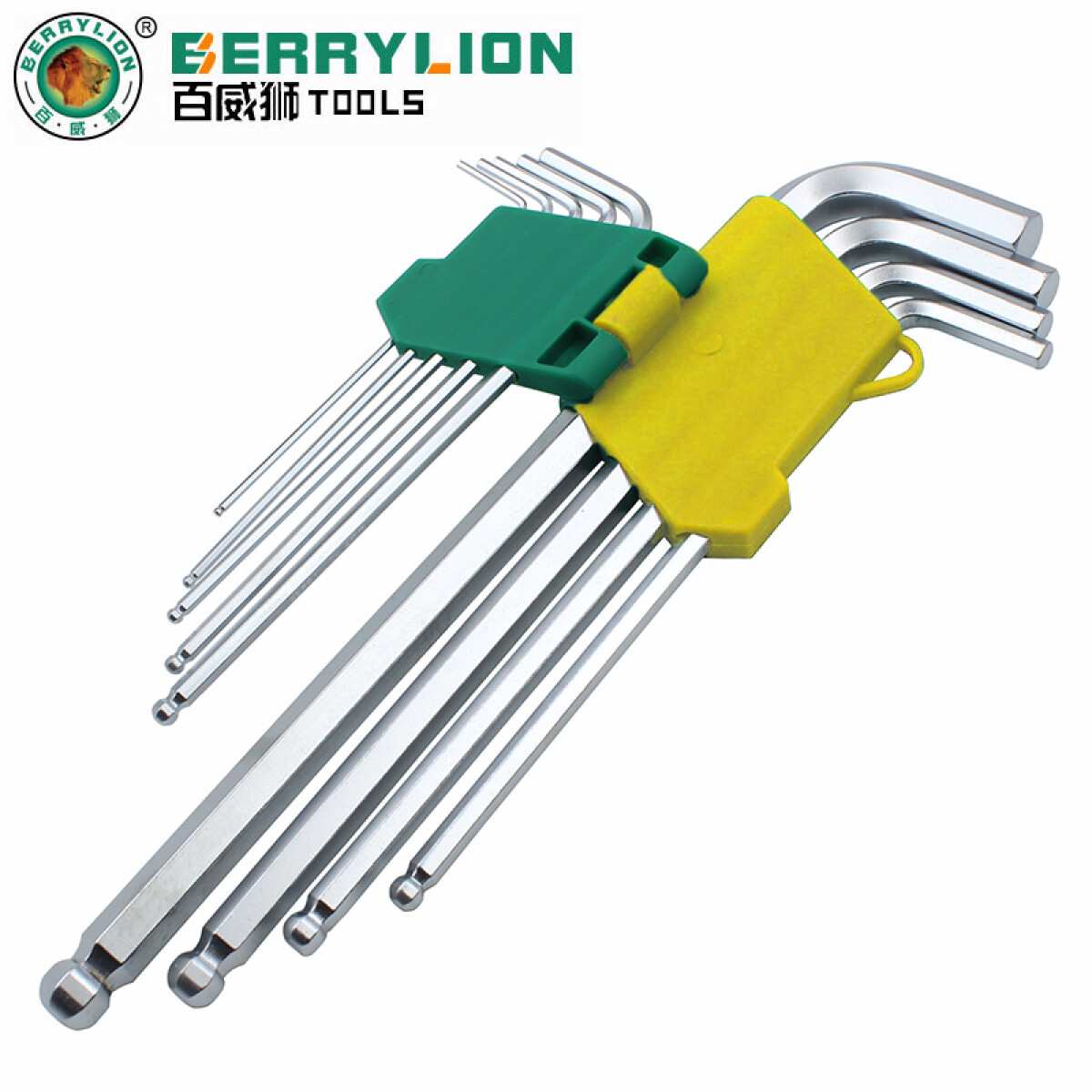 Hình ảnh 5 của mặt hàng Bộ 9 cây lục giác bi hình L độ dài trung bình Berrylion 062101988