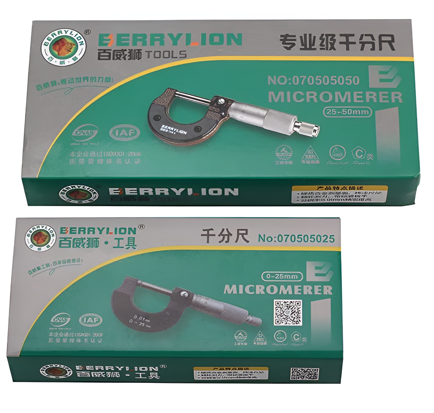 Hình ảnh 10 của mặt hàng Thước Panme (Micrometer) 0-25mm Berrylion 070505025