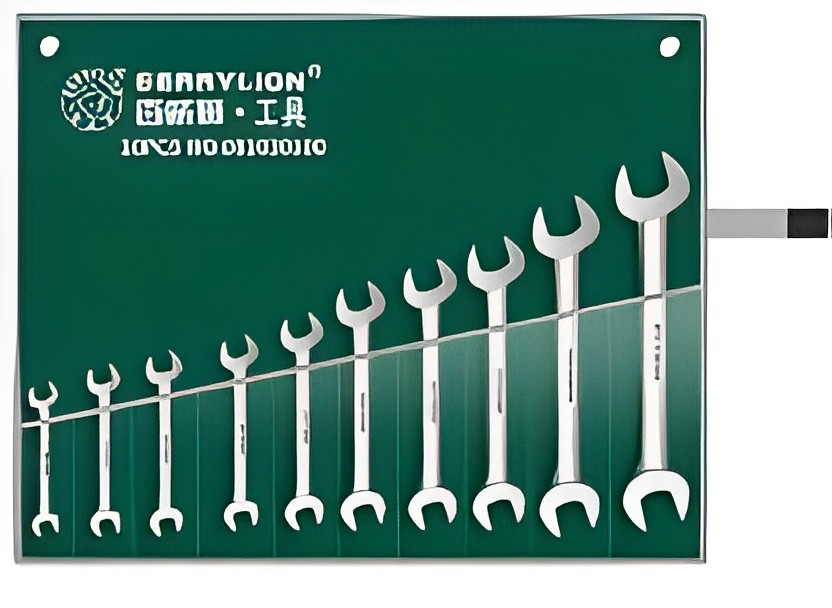 Hình ảnh 5 của mặt hàng Bộ 10 cờ lê 2 đầu miệng xi bóng 5.5X7-30X32mm Berrylion 081030100