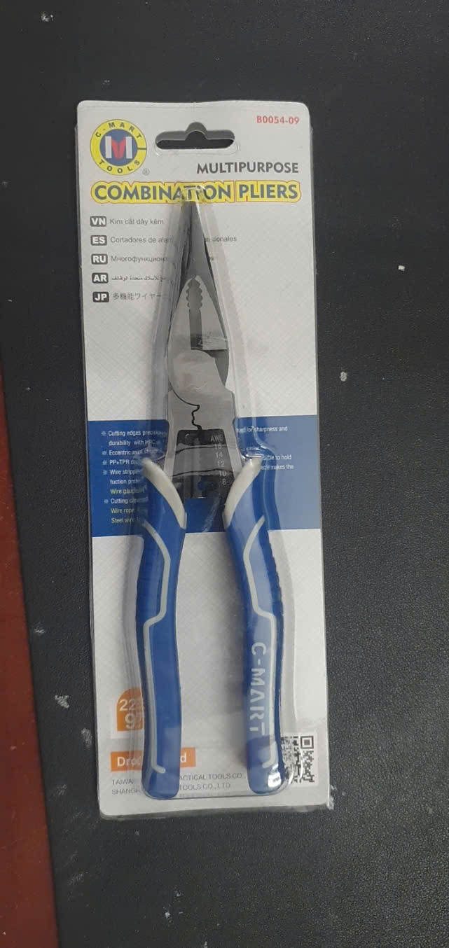 Hình ảnh 11 của mặt hàng Kìm nhọn đa năng 225mm/9" C-Mart B0055-09