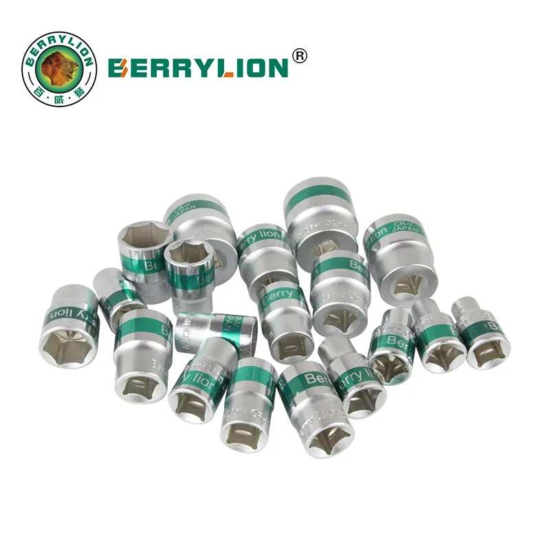 Hình ảnh 9 của mặt hàng Đầu tuýp lục giác băng xanh 1/2"- thép CRV 13mm Berrylion 081701013