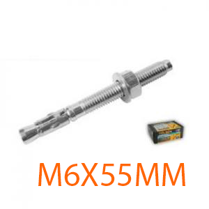 BU LÔNG NEO ĐỊNH VỊ M6X55MM TOLSEN 54251