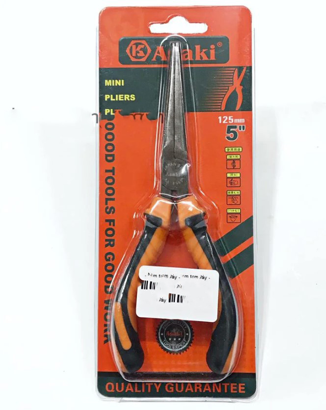 Hình ảnh 8 của mặt hàng Kìm nhọn mỏ dài mini 5" Asaki AK-8365