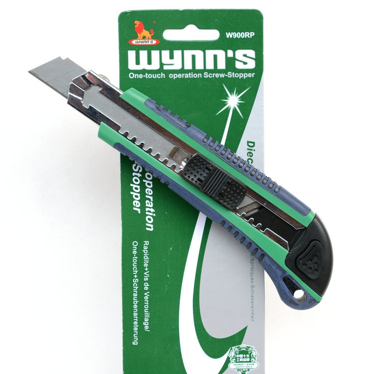 Hình ảnh 3 của mặt hàng Dao rọc giấy vỉ tốt wynn's ( 5 lưỡi, có khoá) Wynns W900RP
