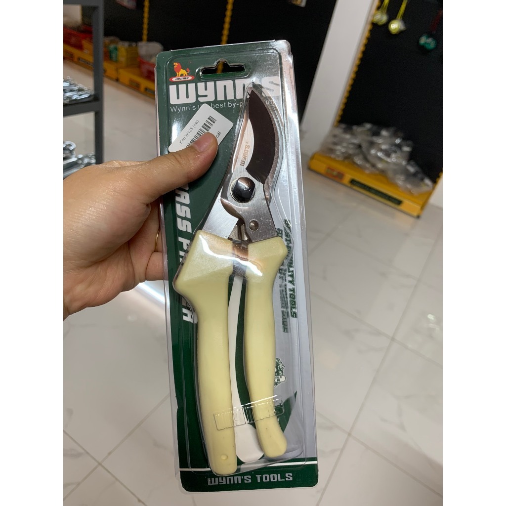 Hình ảnh 3 của mặt hàng Kéo cắt cành cán trắng mỏ cong 8" Wynns W133