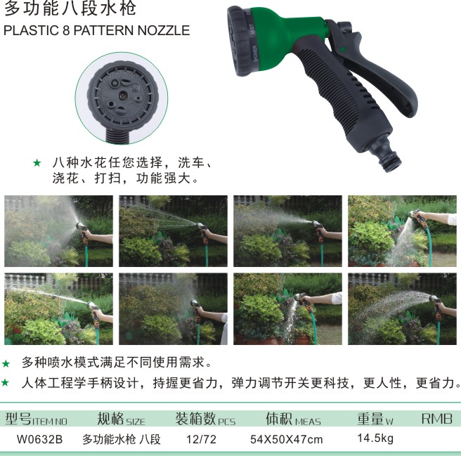 Hình ảnh 11 của mặt hàng Súng Phun Nước 8 Chức Năng B Wynns W0632B