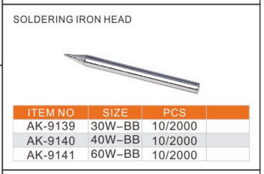 Hình ảnh 1 của mặt hàng Đầu hàn bằng sắt 40W-BB Asaki AK-9140