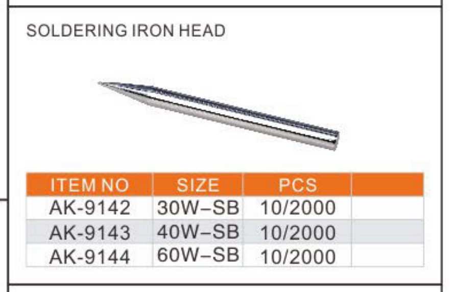 Hình ảnh 1 của mặt hàng Đầu hàn bằng sắt 30W-SB Asaki AK-9142