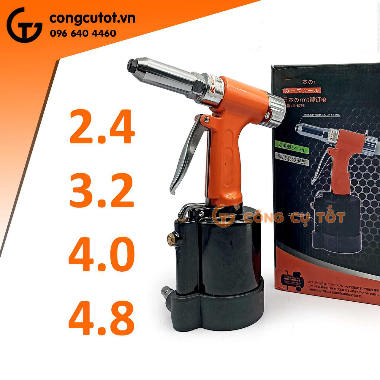 Hình ảnh 7 của mặt hàng Súng rút riveter bằng hơi Asaki AK-6796