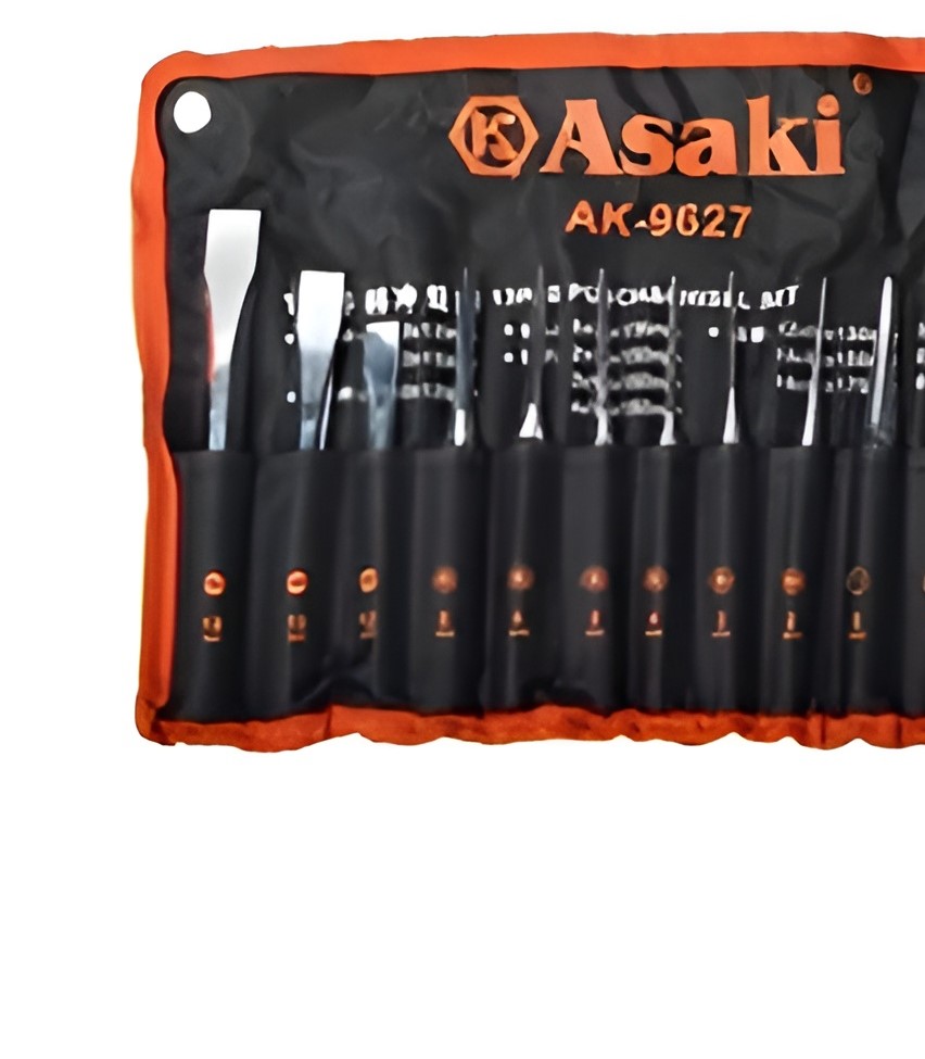 Hình ảnh 4 của mặt hàng Bộ mũi đục và đột lỗ 13 món Asaki AK-9627