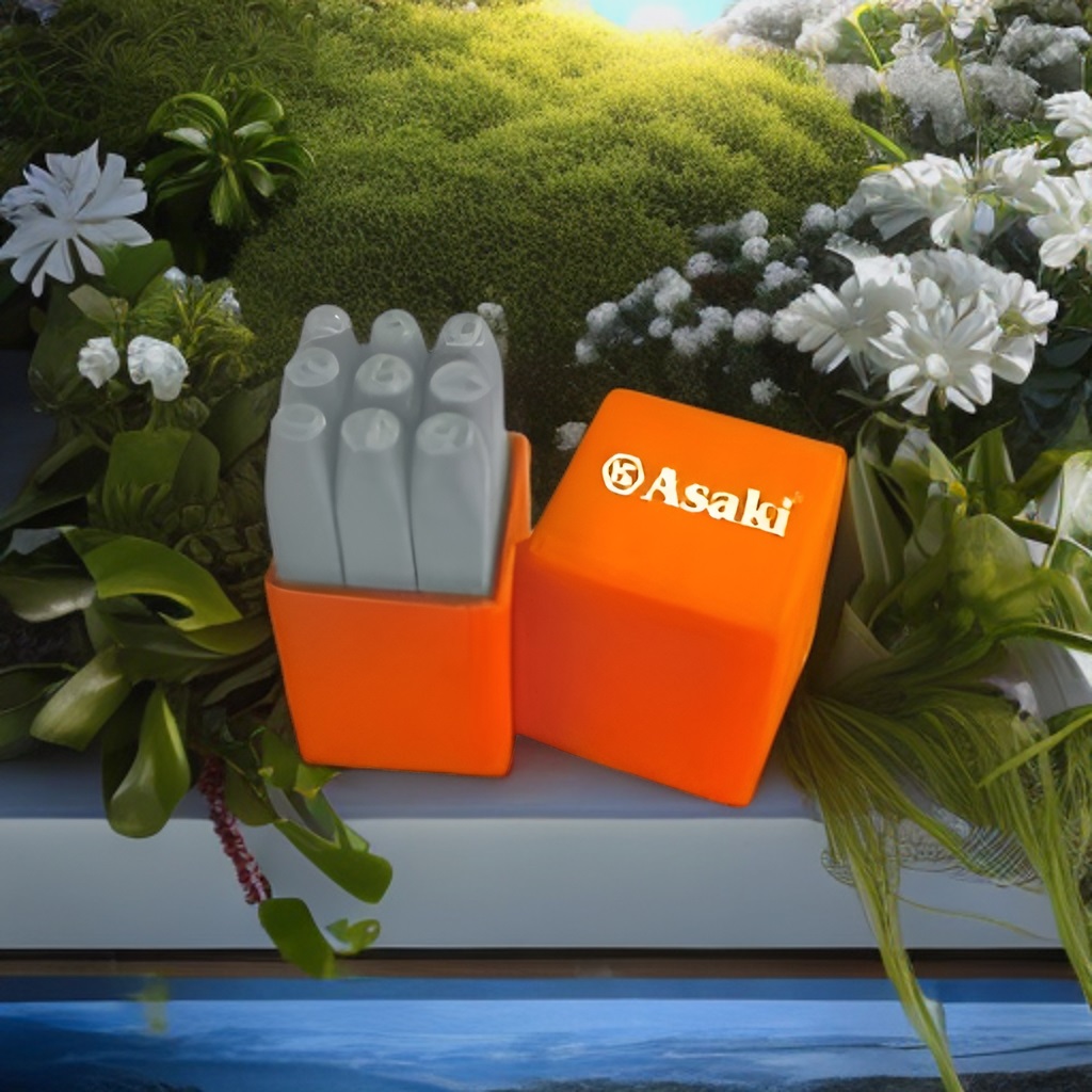 Hình ảnh 2 của mặt hàng Bộ đóng số 3mm 9 chi tiết Asaki AK-9710