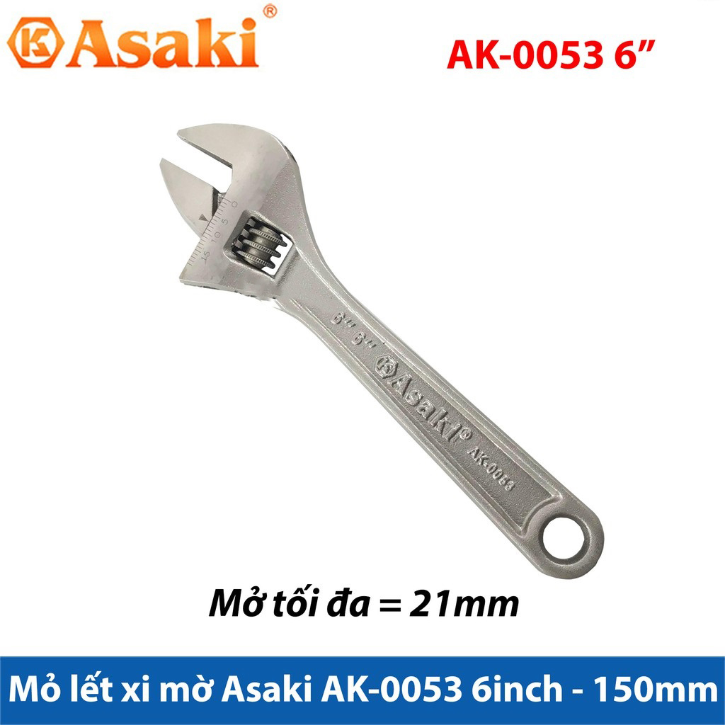 Hình ảnh 4 của mặt hàng Mỏ lết 6" Asaki AK-0053