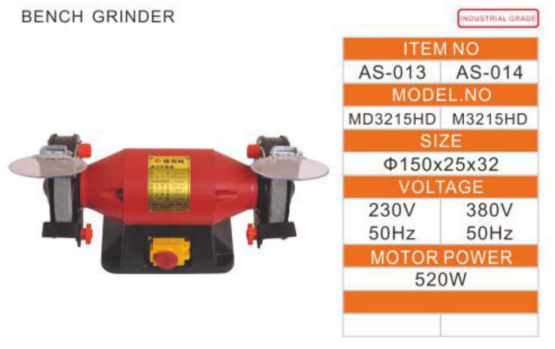 Hình ảnh 1 của mặt hàng Máy mài 2 đá 6" Asaki AS-013