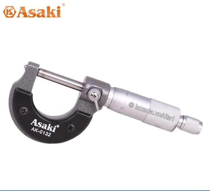 Hình ảnh 6 của mặt hàng Panme đo ngoài cơ khí 25-50 mm Asaki AK-0133