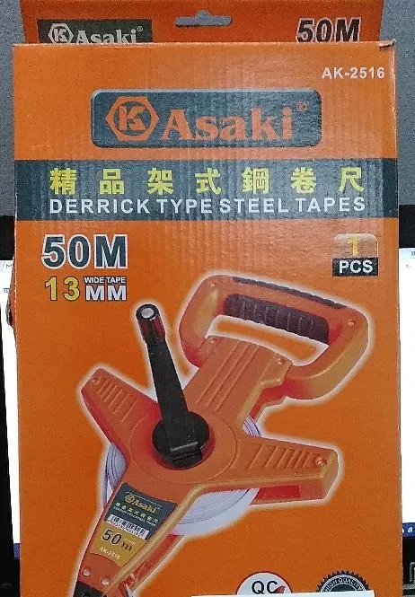 Hình ảnh 9 của mặt hàng Thước dây thép có tay quay 100M Asaki AK-2517