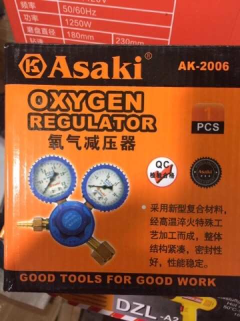 Hình ảnh 2 của mặt hàng Đồng hồ đo áp suất khí Oxygen Asaki AK-2006