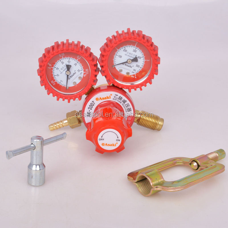 Hình ảnh 3 của mặt hàng Đồng hồ đo áp suất khí hàn gas Acetylen Asaki AK-2007