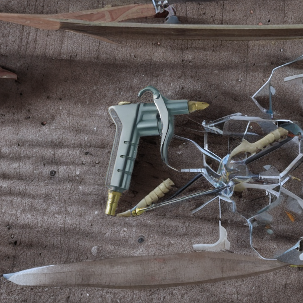 Hình ảnh 6 của mặt hàng Súng xì khô,xịt bụi khí nén Asaki AK-1014