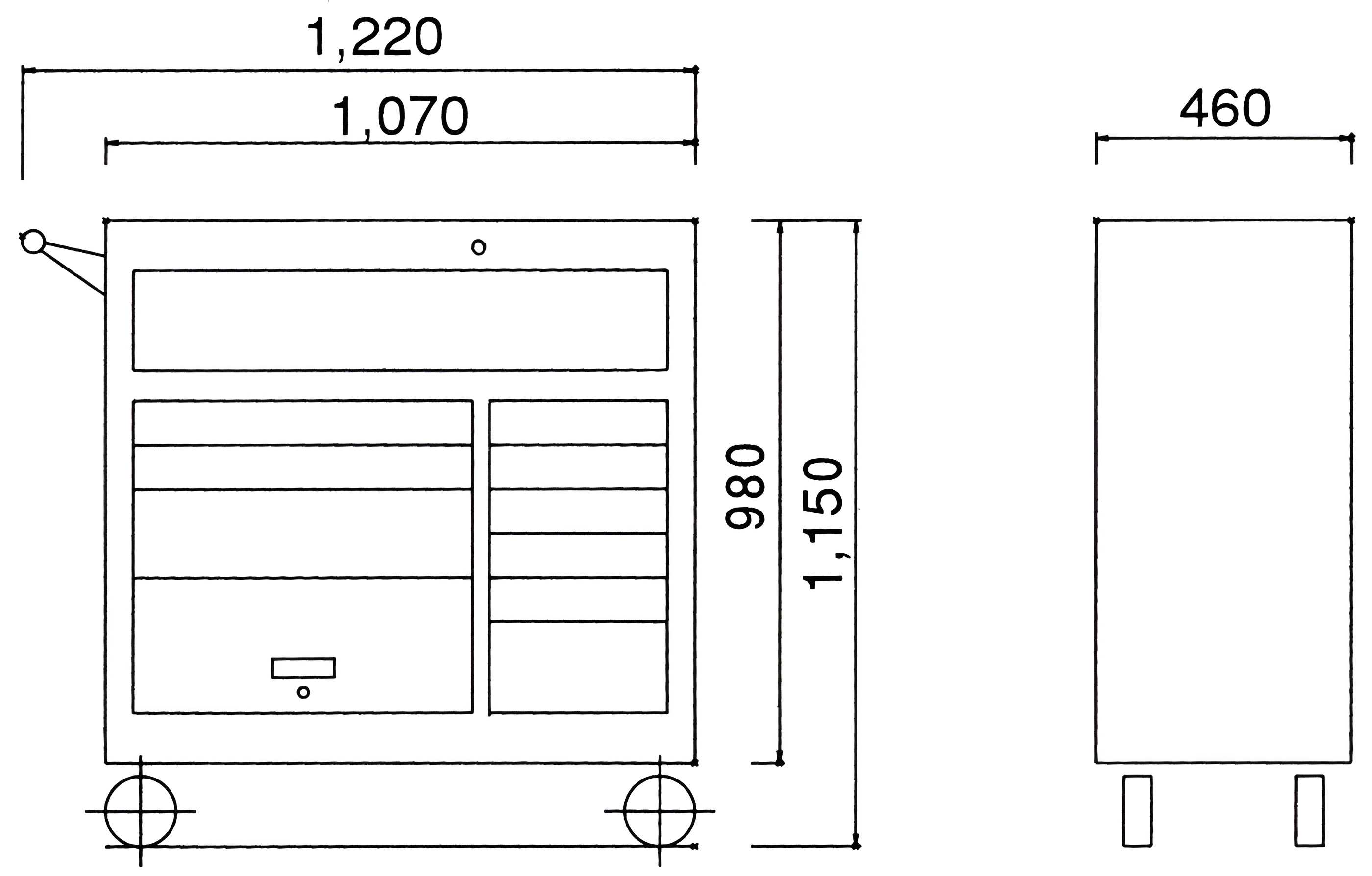 Hình ảnh 2 của mặt hàng Xe đẩy đựng dụng cụ 42" 10 ngăn LICOTA