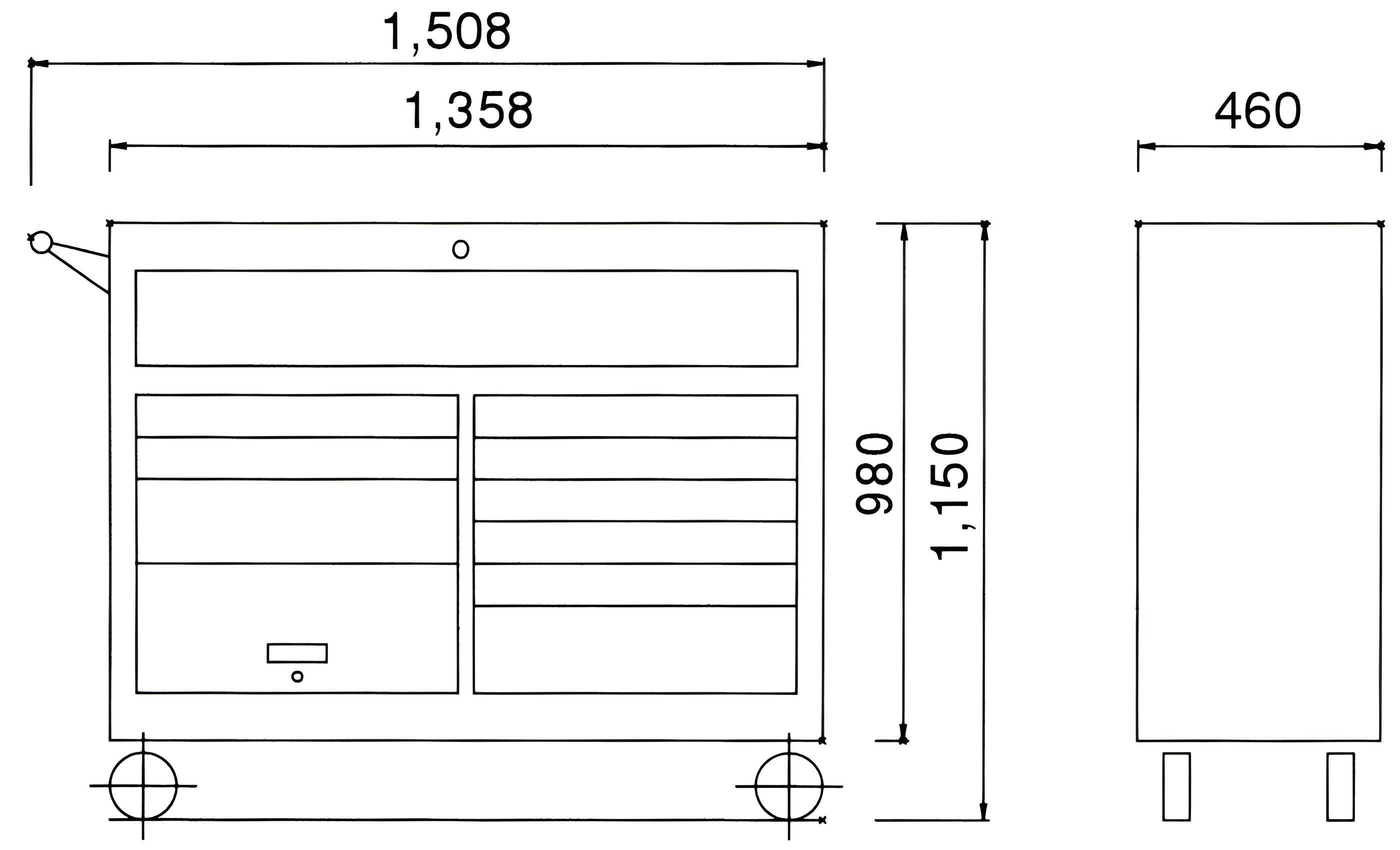 Hình ảnh 1 của mặt hàng Xe đẩy đựng dụng cụ 53" 10 ngăn LICOTA