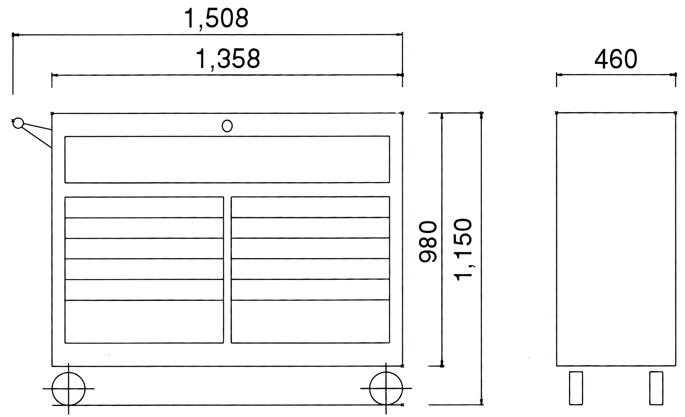 Hình ảnh 1 của mặt hàng Xe đẩy đựng dụng cụ 53" 13 ngăn LICOTA