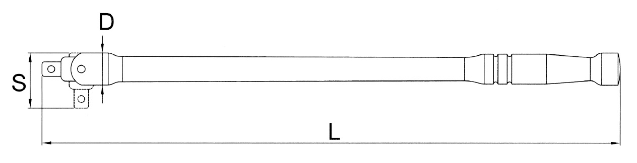 Hình ảnh 6 của mặt hàng Cần siết lực lắc léo 1/2" x 17" LICOTA