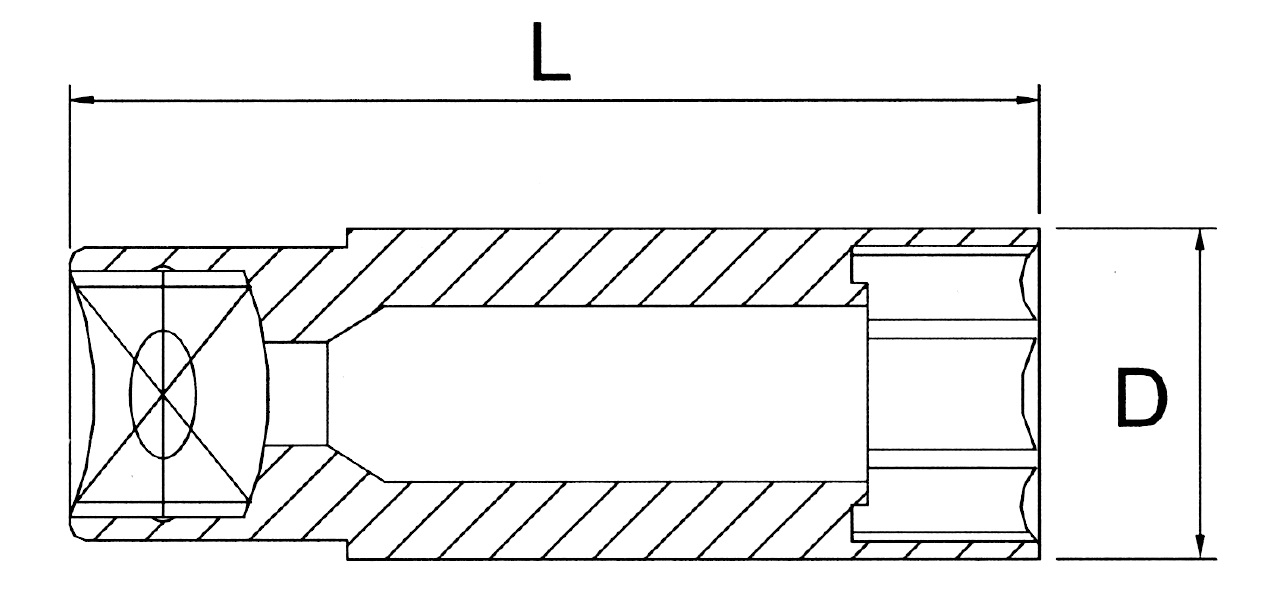 Hình ảnh 2 của mặt hàng Đầu tuýp mở bugi 1/2" x 16mm dài 65mm có từ tính LICOTA