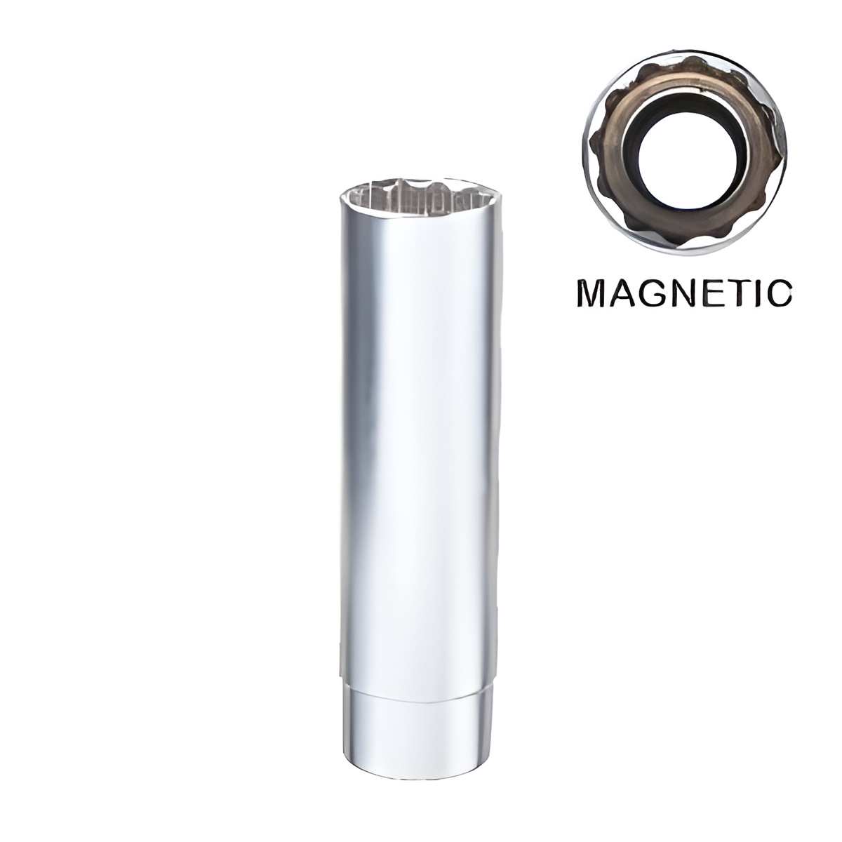 Hình ảnh 3 của mặt hàng Đầu tuýp mở bugi 3/8" x 14mm dài 65mm có từ tính LICOTA