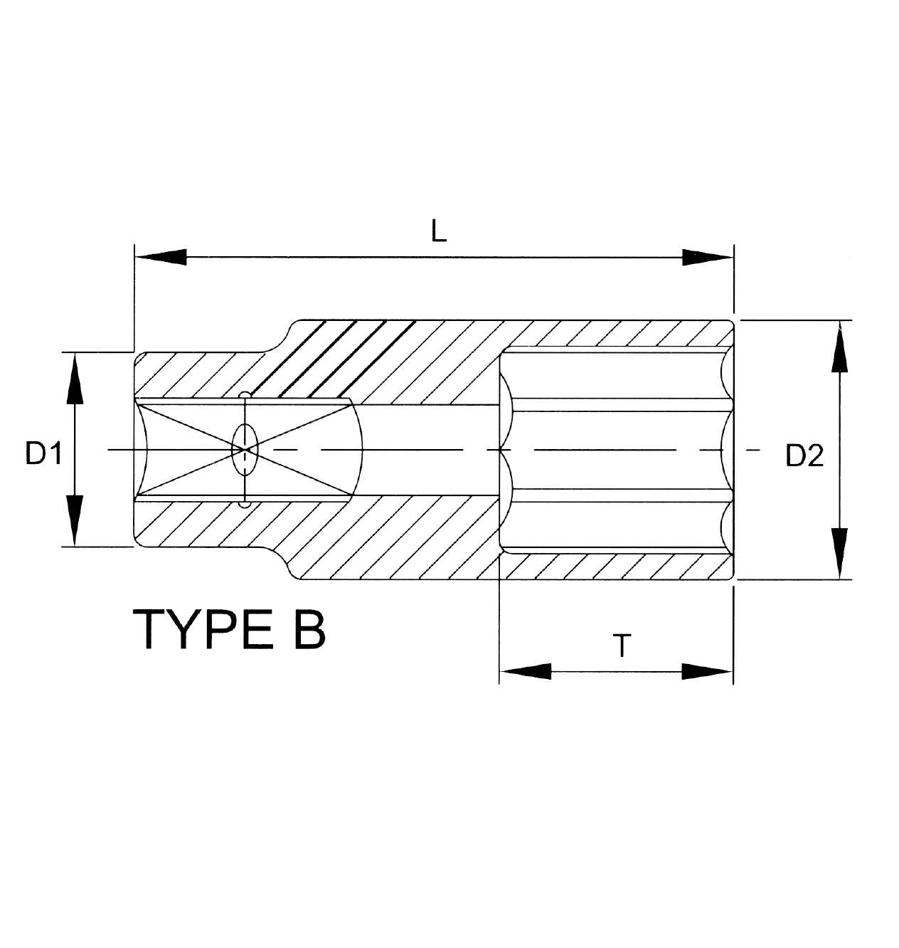 Hình ảnh 1 của mặt hàng Đầu tuýp dài 3/8" 6 góc Flank 7/8" LICOTA