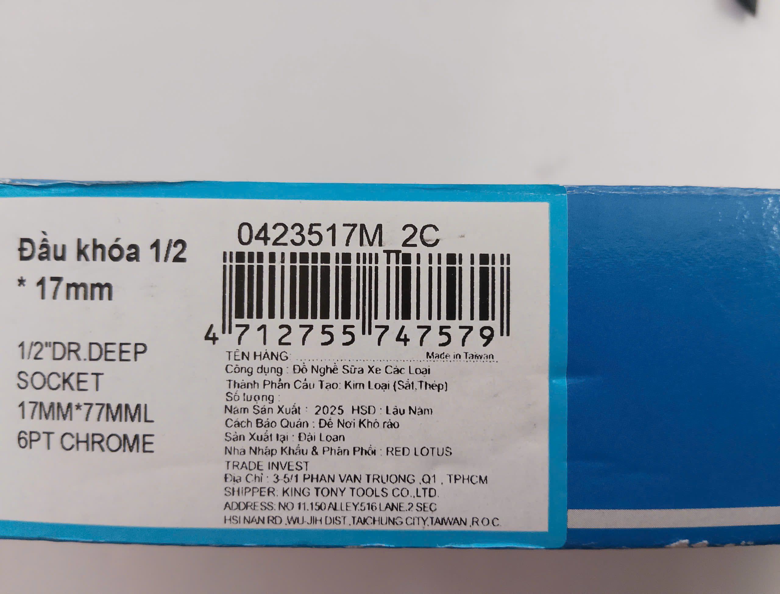 Hình ảnh 10 của mặt hàng Tube Kingtony 1/2" dài 17 423517M