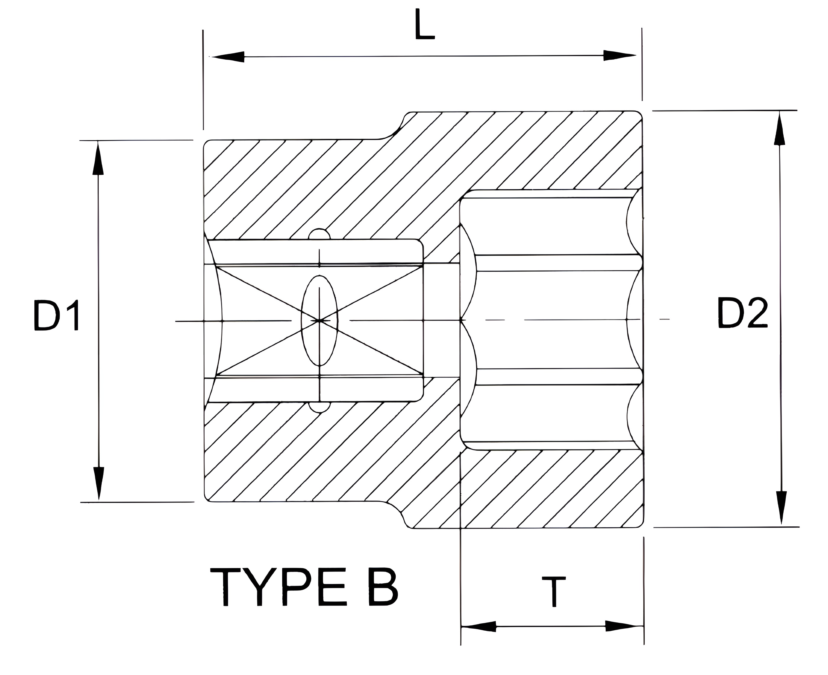 Hình ảnh 1 của mặt hàng Đầu tuýp 3/8" 12 góc Flank 22mm LICOTA