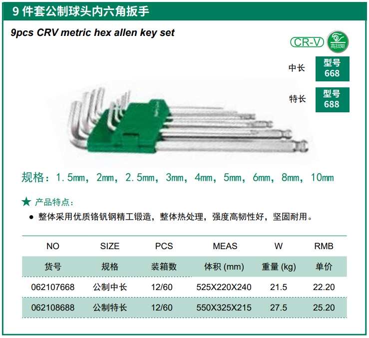 Hình ảnh 1 của mặt hàng Bộ lục giác Bi (1.5, 2, 2.5, 3, 4, 5, 6, 8,10) Lớn