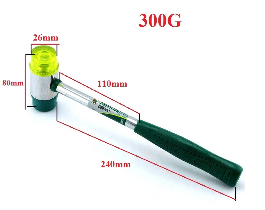 Hình ảnh 8 của mặt hàng Búa cao su 2 đầu 30mm